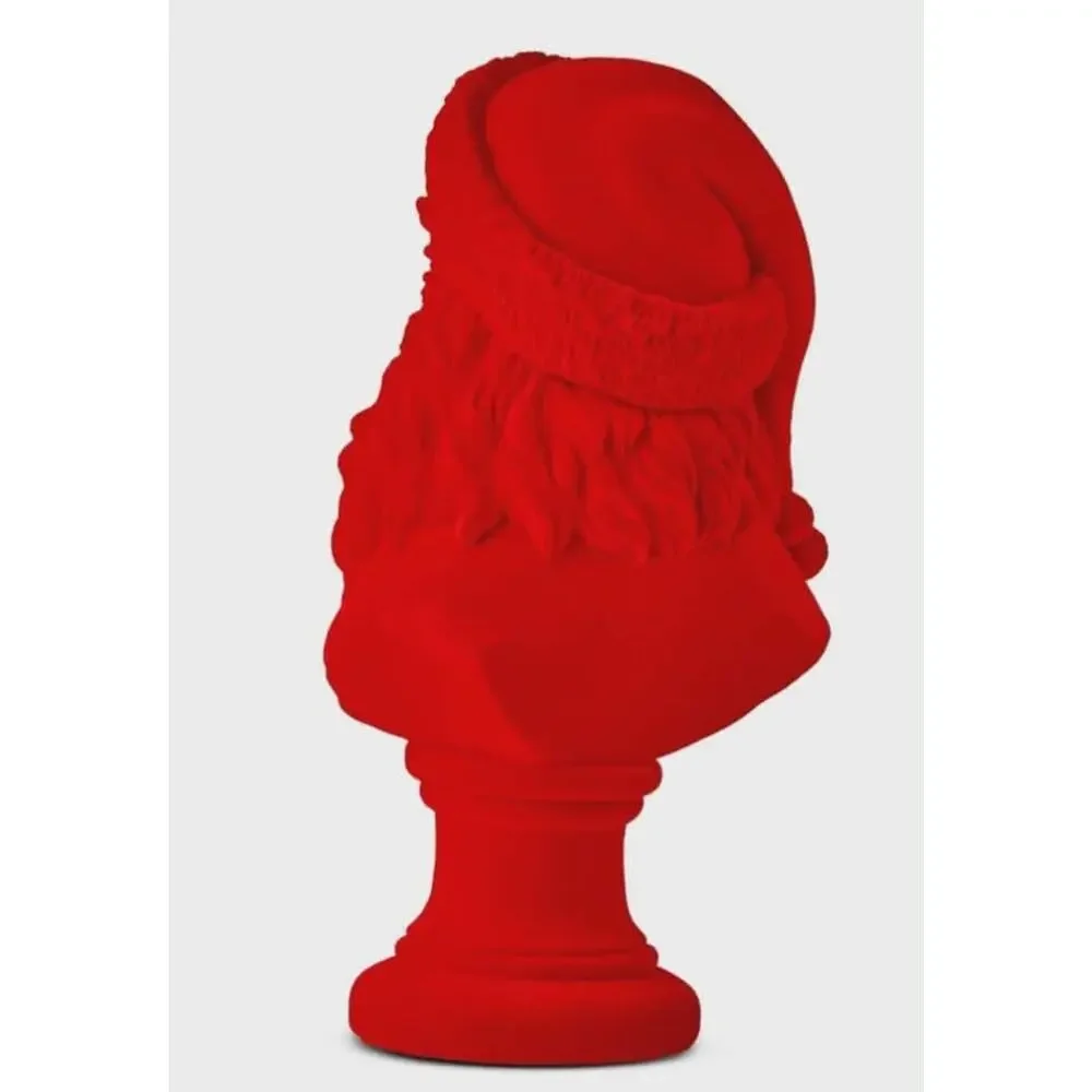 NEW! Christmas Red Flocked Santa Claus 8